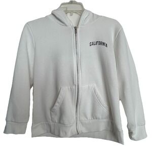 Tilly's Full Tilt Girls Zip-Up Hoodie XL California Skeleton Skateboard Graphic‎